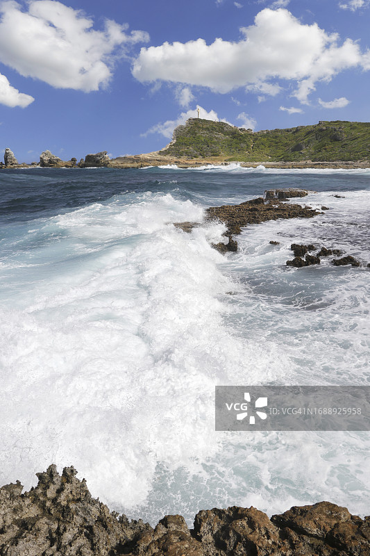 法国瓜德罗普，城堡海角、蜂鸟海角图片素材