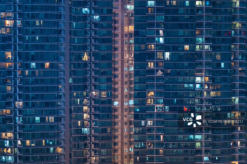 夜晚的办公楼图片素材