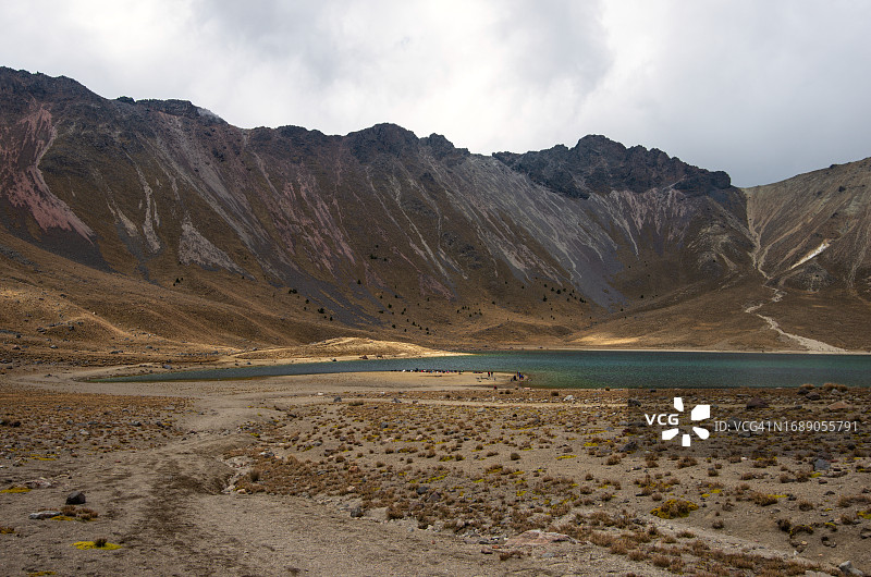 太阳泻湖/湖，托卢卡山（Xinantecatl），墨西哥州图片素材