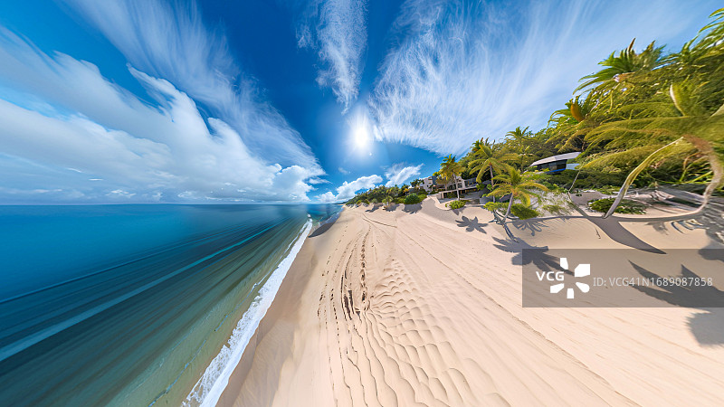 小星球格式的热带岛屿图片素材