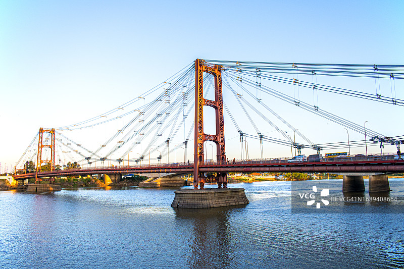 圣菲阿根廷工程师马歇尔坎迪奥蒂吊桥图片素材