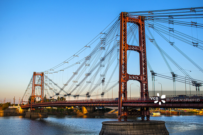 圣菲阿根廷工程师马歇尔坎迪奥蒂吊桥图片素材