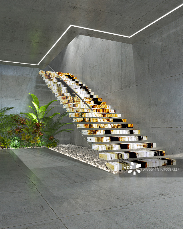 豪华现代楼梯图片素材
