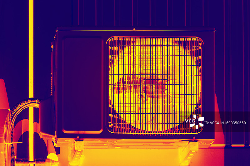 外墙红外测量热泵图片素材