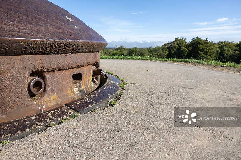 凡尔登战役：杜奥蒙堡的铁穹机枪阵地（凡尔登，法国）图片素材
