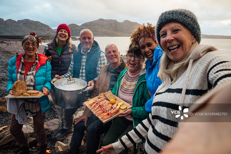 看看我们的晚餐！图片素材
