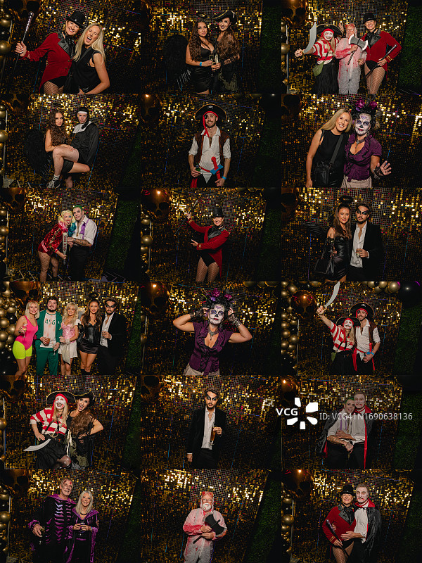 万圣节图像蒙太奇图片素材