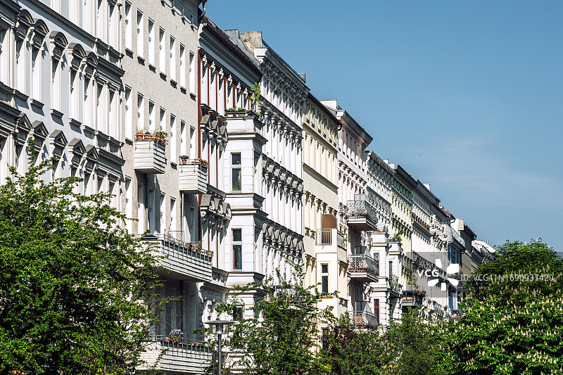 柏林普伦茨劳贝格的翻新住宅图片素材