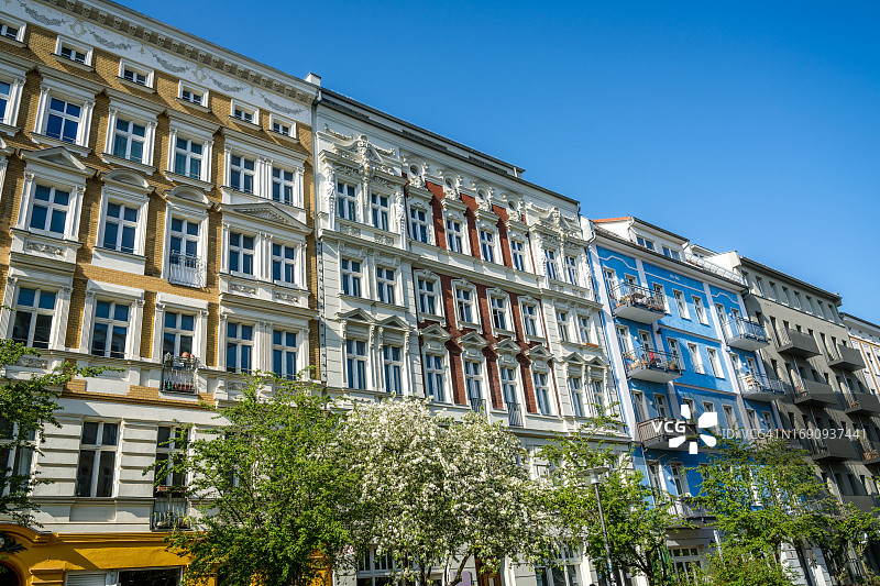 柏林普伦茨劳贝格的翻新住宅图片素材