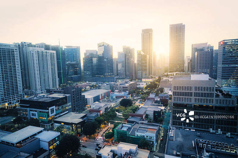 马卡蒂商业区办公楼图片素材