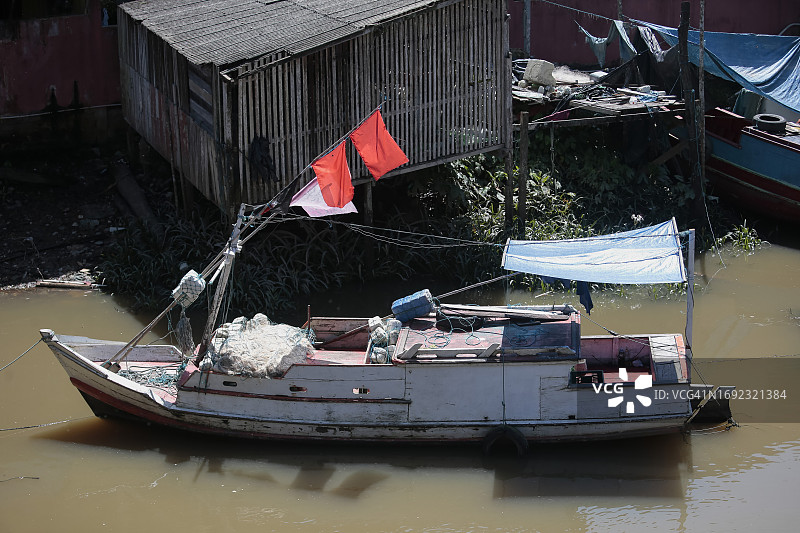 巴西亚马逊地区的渔村图片素材