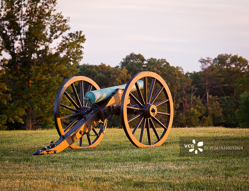 马纳萨斯战场上的火炮图片素材