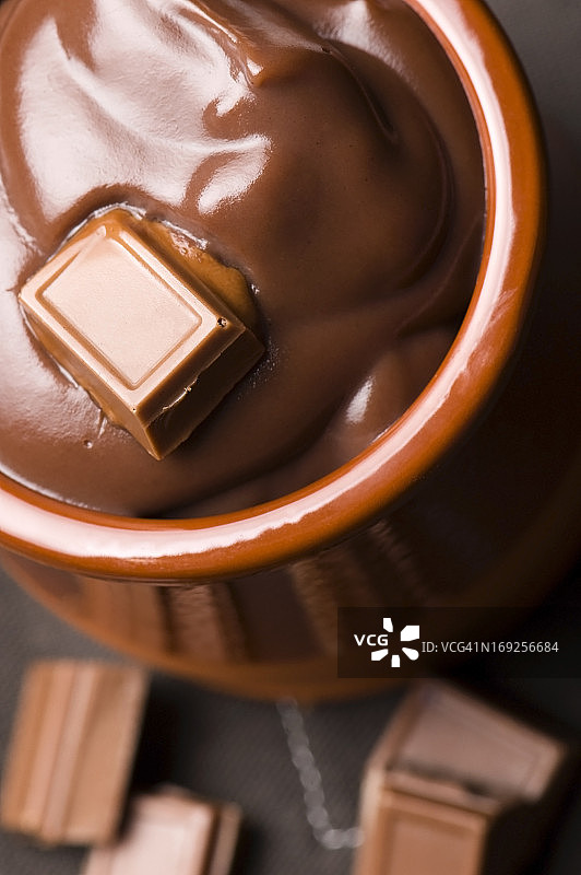 自制巧克力布丁图片素材