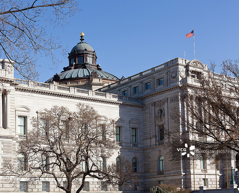 美国国会图书馆外墙图片素材