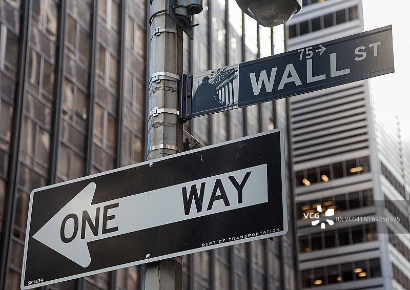 占领华尔街信息单行线图片素材