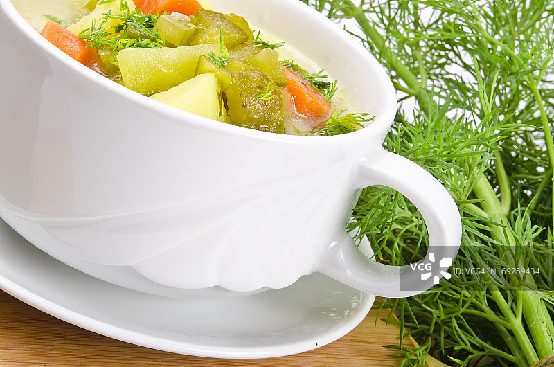 波兰酸黄瓜汤图片素材