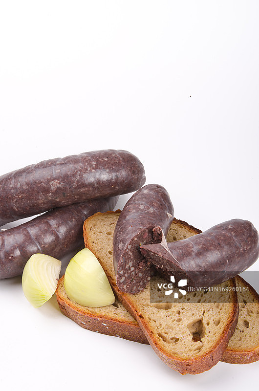 波兰美食中的传统血肠Krupniok图片素材