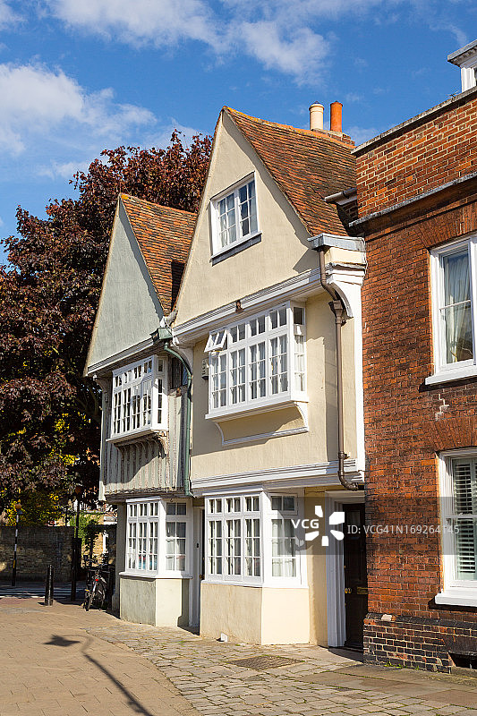 肯特费弗沙姆的伊丽莎白时代房屋图片素材