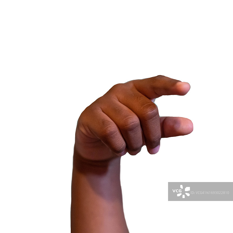 儿童用手语写信图片素材