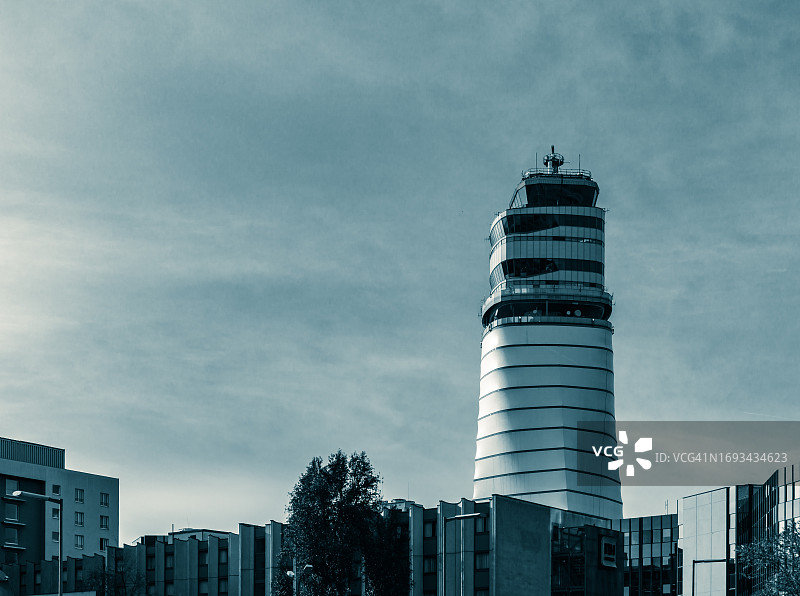 维也纳机场控制塔图片素材