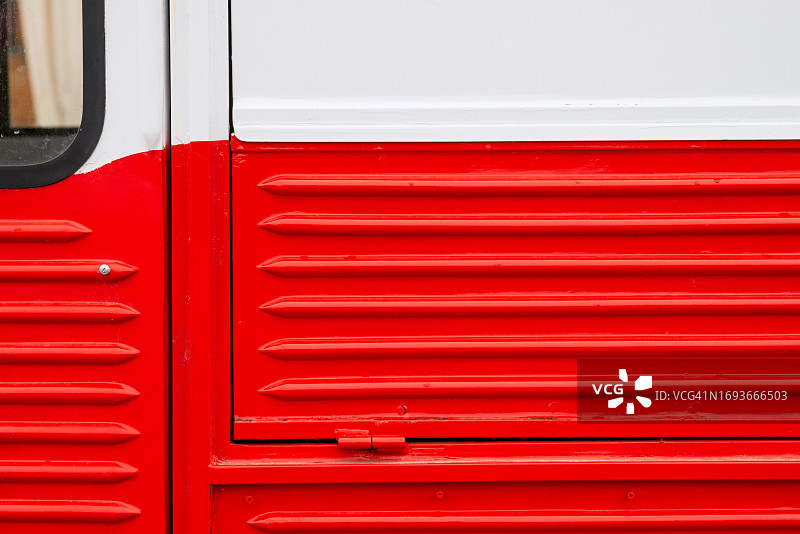 复古鲜艳的红色汽车元素图片素材