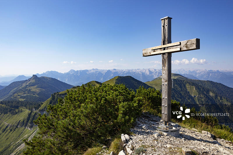 奥地利萨尔茨堡州格鲁伯峰山地景观全景图片素材