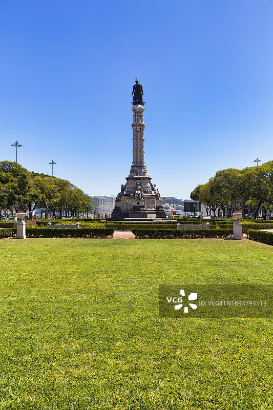 葡萄牙里斯本贝伦区阿方索·德·阿尔布克尔克花园雕像公园图片素材
