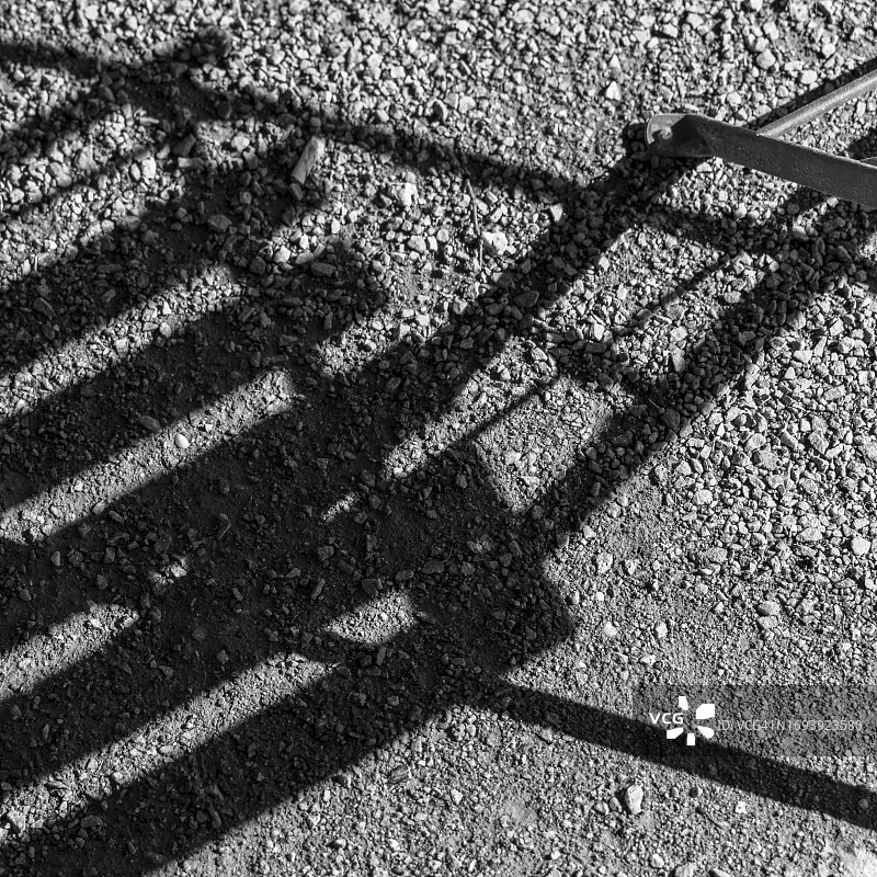 折叠椅的阴影图片素材