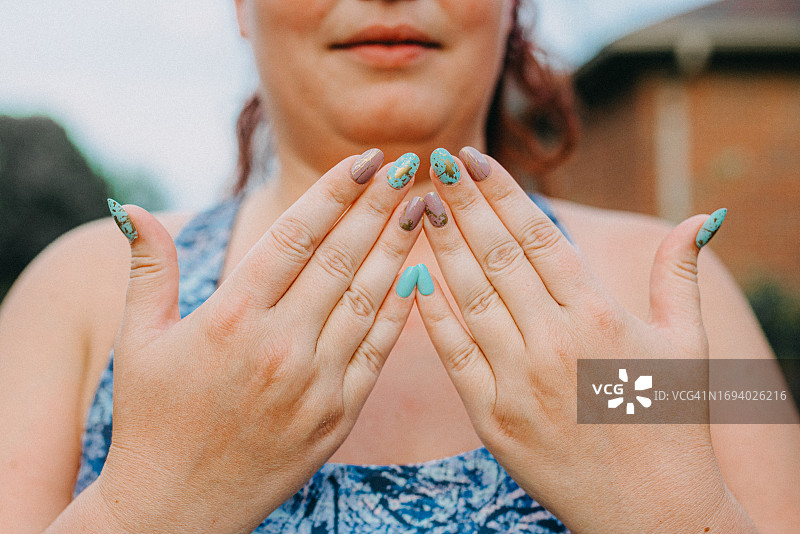 美甲展示图片素材