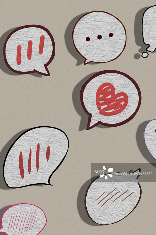 对话气泡插画图片素材