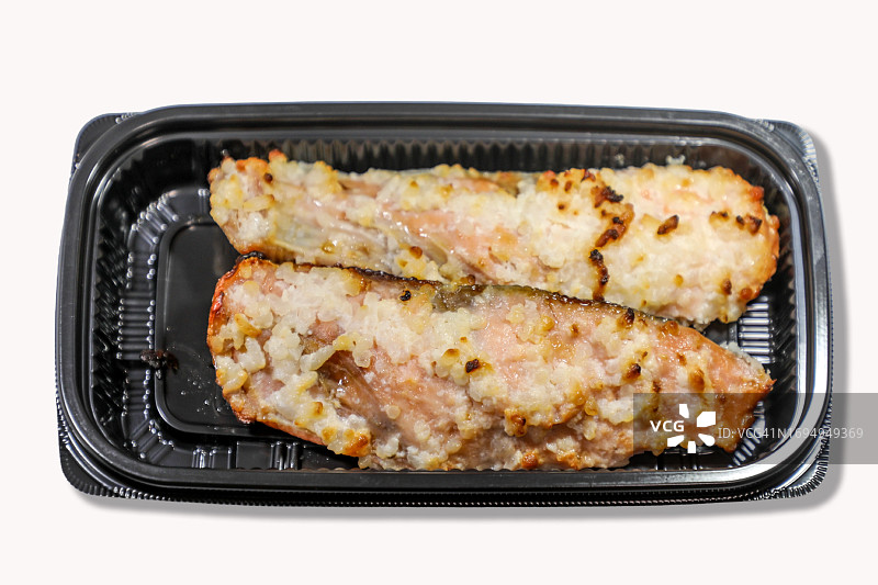 烤北海道米曲鲑鱼片图片素材