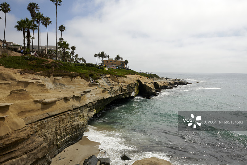 拉霍亚海湾，圣地亚哥，美国加利福尼亚州图片素材