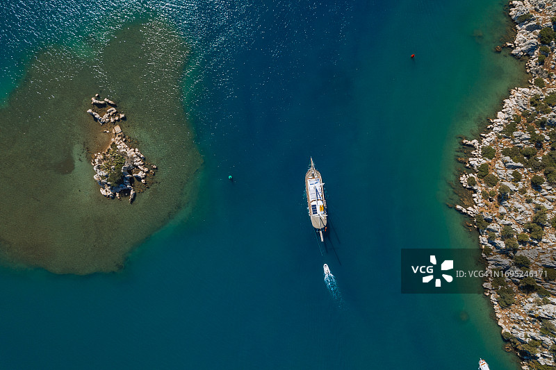 土耳其安塔利亚凯科瓦鸟瞰图图片素材