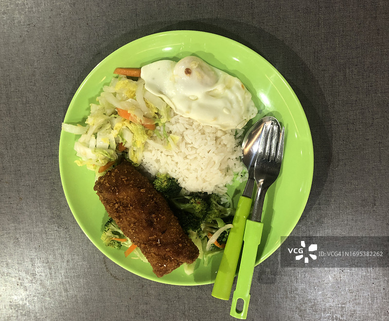 什锦蔬菜炒饭图片素材