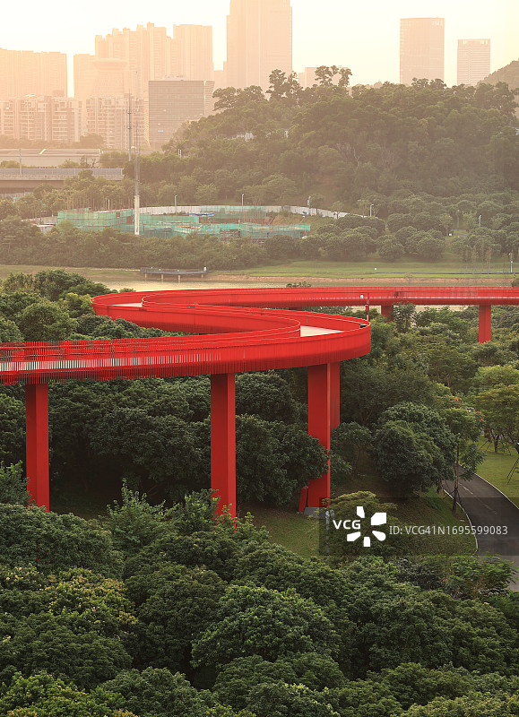 现代人行桥图片素材