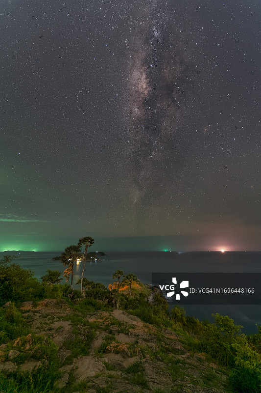 普吉岛神仙半岛的银河，泰国图片素材
