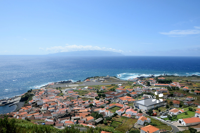 科尔沃岛的维拉诺瓦德科尔沃镇图片素材