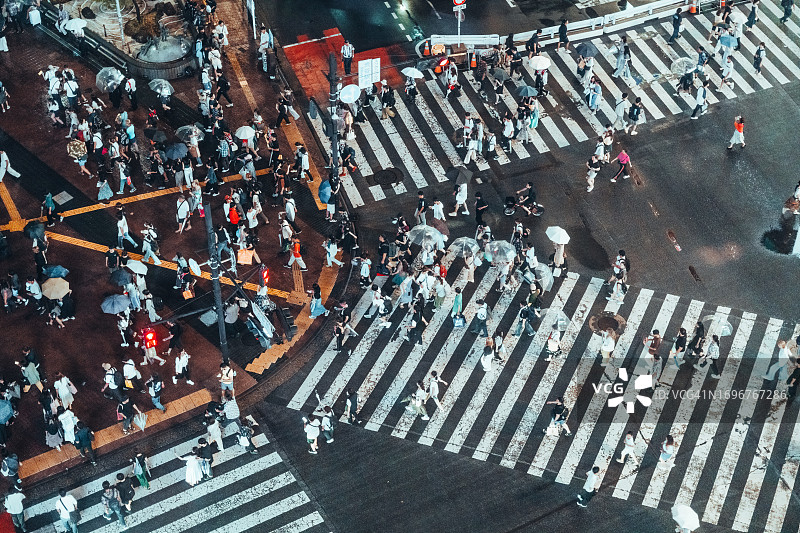 东京涩谷全景图片素材