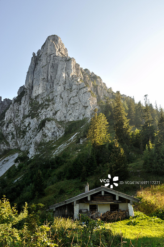 Hoerndlalm和Hoerndlwand：凯姆高阿尔卑斯山攀登图片素材