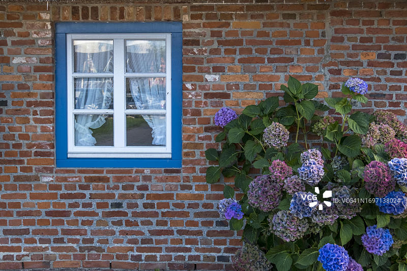 德国石勒苏益格-荷尔斯泰因州弗尔岛的房屋图片素材