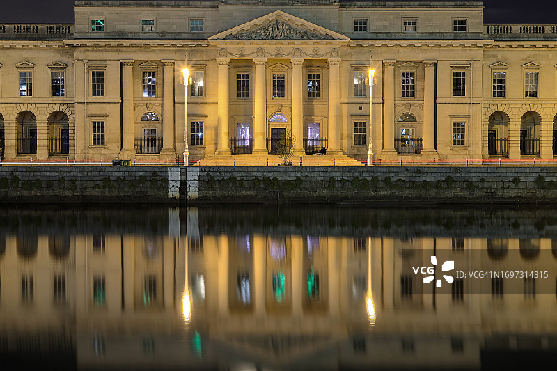 爱尔兰伦斯特省都柏林的海关大楼图片素材