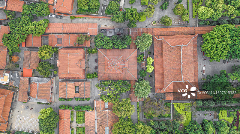 中国福建省泉州市鲤城区西街开元寺航拍图片素材
