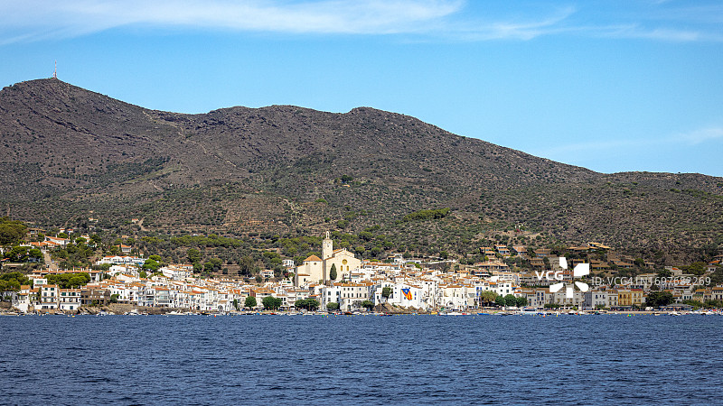 西班牙加泰罗尼亚卡达克斯城市风光图片素材