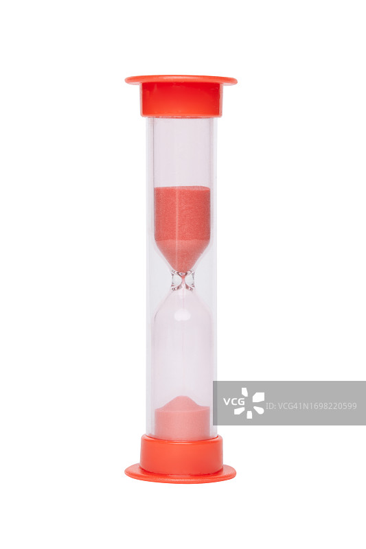 白色背景上的沙漏图片素材