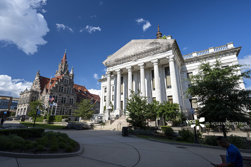 帕塞伊克县法院附属大楼，帕特森，新泽西州，美国图片素材