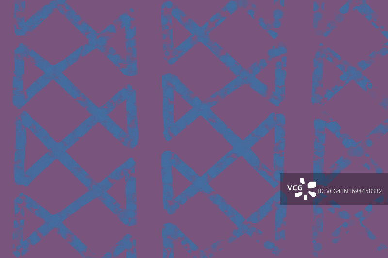 紫色背景上的蓝色线性图案图片素材