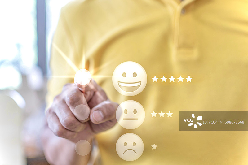 评审、评级满意度概念、客户体验概念、卓越概念、五星、金星图片素材