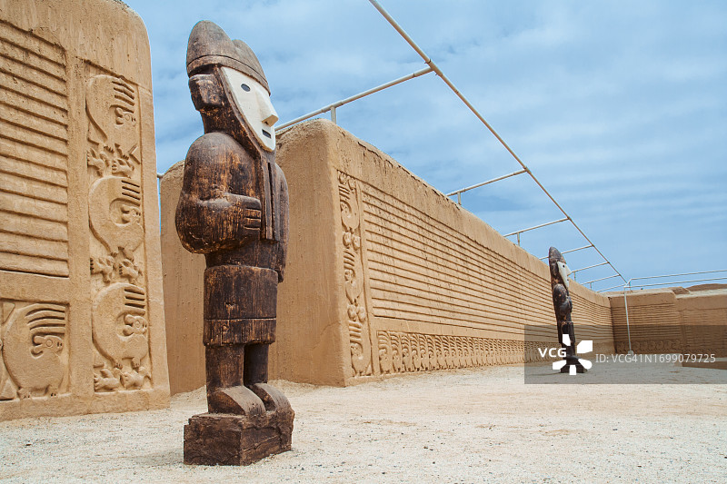 秘鲁特鲁希略的昌昌考古区图片素材