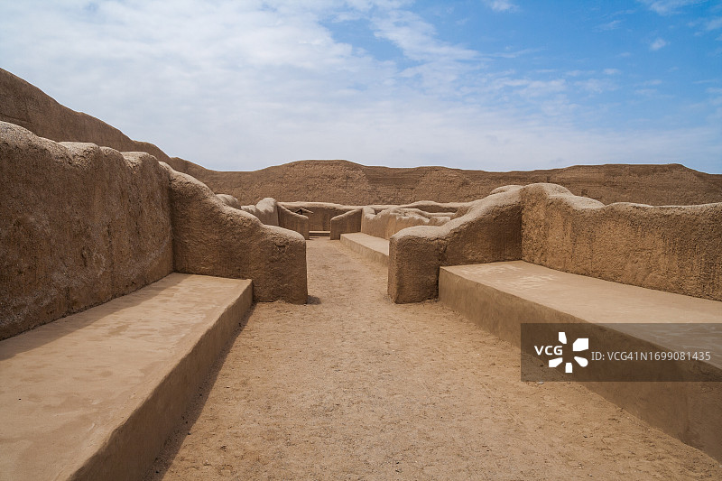 秘鲁特鲁希略的昌昌考古区图片素材