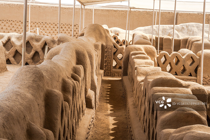 秘鲁特鲁希略的昌昌考古区图片素材